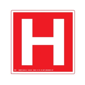 Placa E8 Hidrante Fotoluminescente