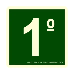 Placa S17 Indicação de Pavimento