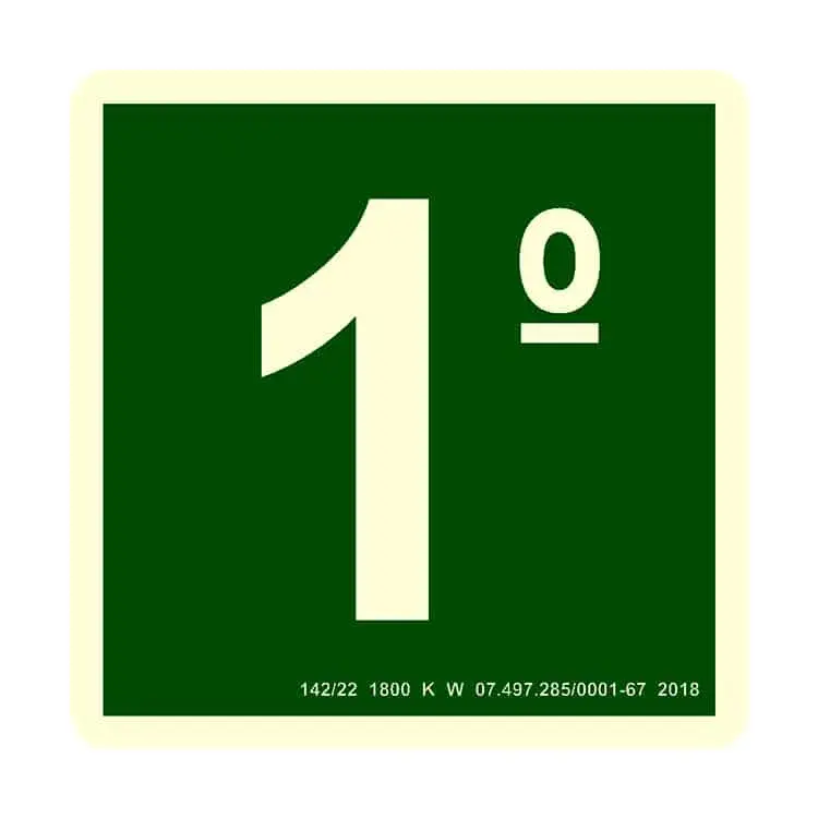 Placa S17 Indicação de Pavimento