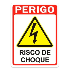Placa A5 Risco de Choque Elétrico