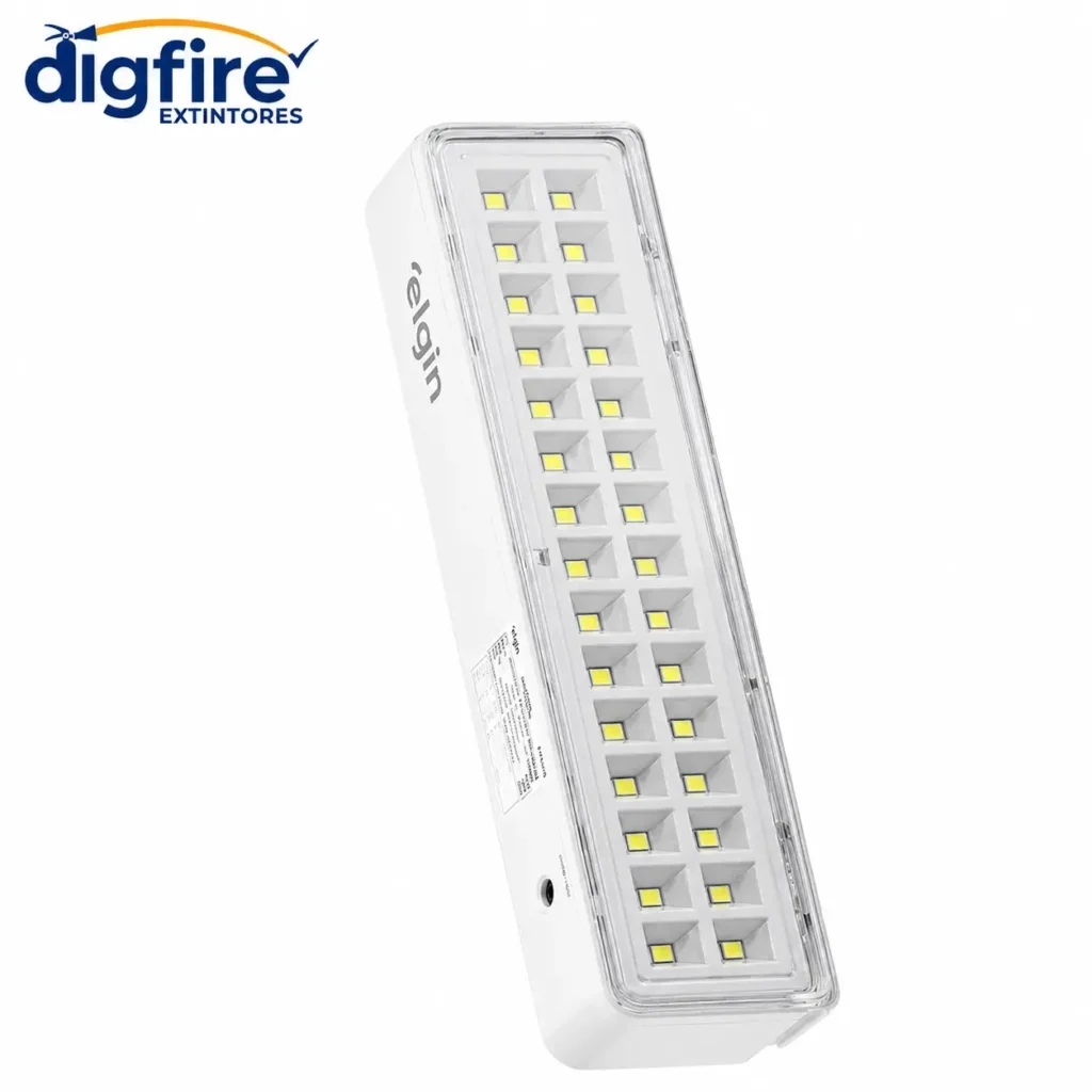 Luminária de Emergência 30 LEDs Bateria de Lítio