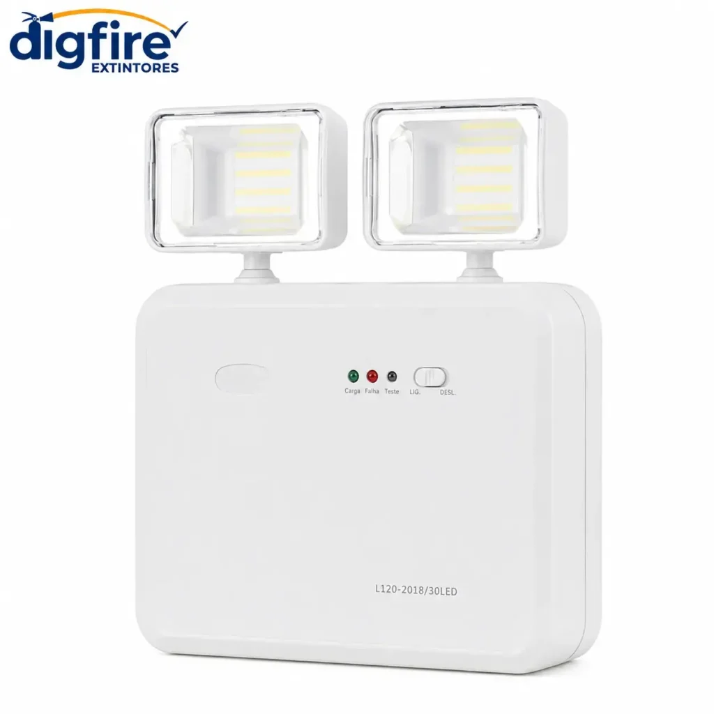 Luz de Emergência LED 1 Farol 2000 Lumens