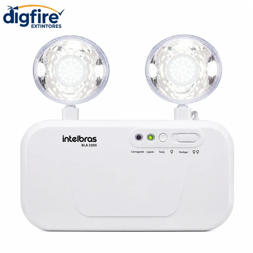 Luz de Emergência LED Autônoma 2200 Lumens
