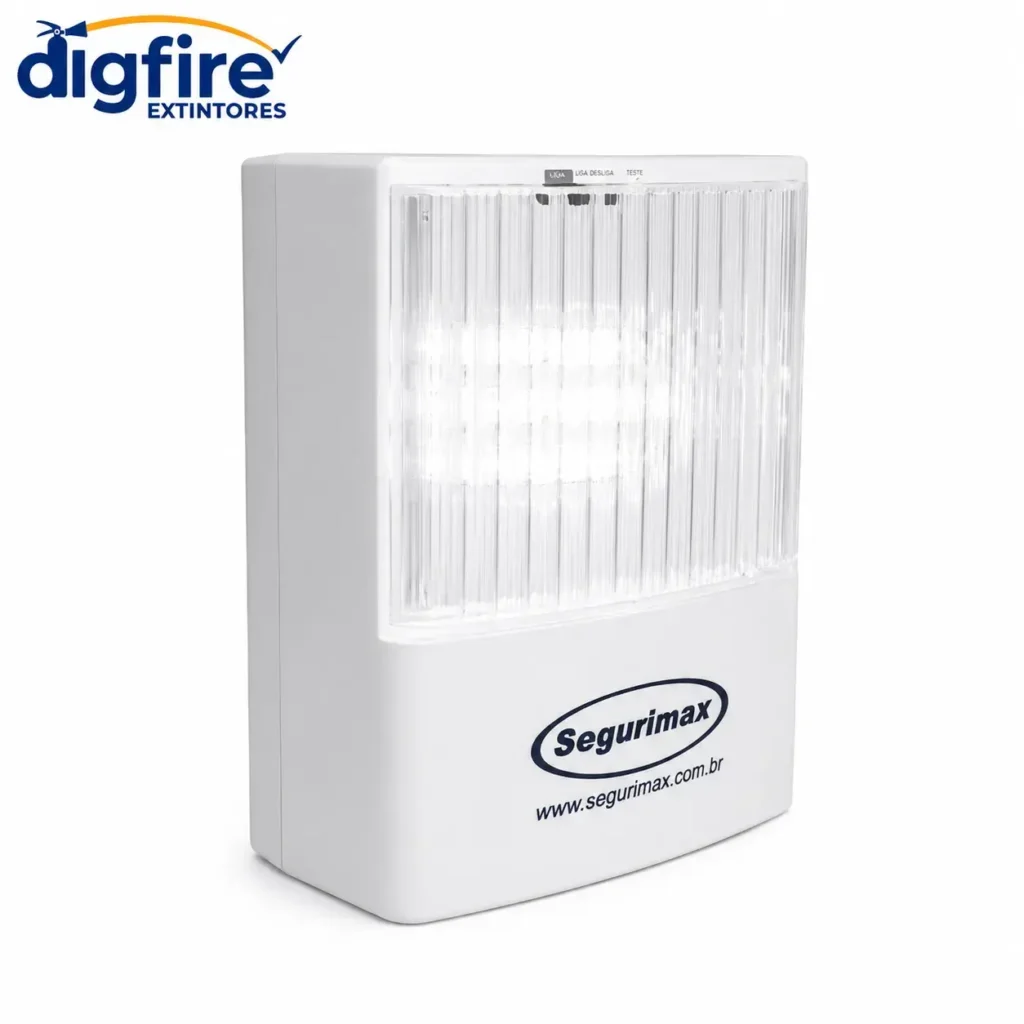 Luz de Emergência LED com Plug Retrátil 50 Lumens