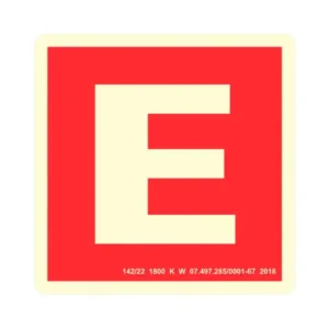 Placa de Sinalização Extintor E Coluna Fotoluminescente