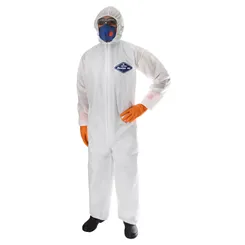 Macacão de Segurança Branco Proteção Química CA 38381 Argetex