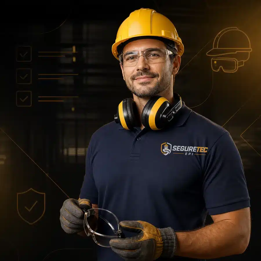 Profissional de EPI com uniforme Seguretec