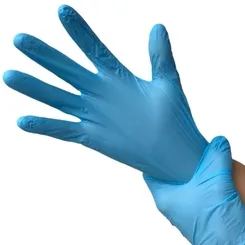 Luva Nitrílica Medix Descartável Azul sem Pó - Caixa com 100 Unidades - CA 48246