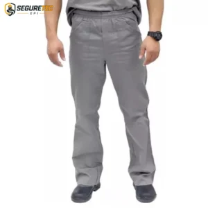Calça Brim Pesado Cinza Uniforme Profissional