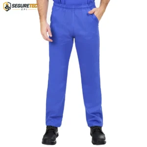 Calça Brim Pesado Azul Royal Uniforme Profissional