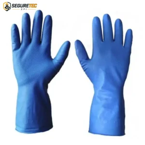 Luva Nitrilica sem forro Azul Clorinada Super Glove Maxx CA 43407 Super Safety