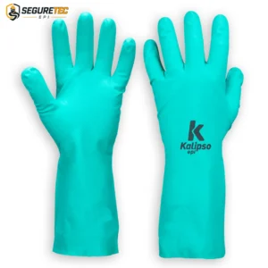 Luva Nitrílica Verde sem Forro KA-05 Kalipso CA 32498