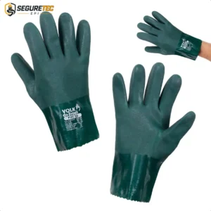 Luva de PVC forrada 26 cm palma áspera CA 37127 Volk