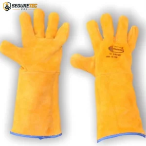 Luva de Raspa Alta Temperatura Soldador 250ºC Punho 20cm CA 38996 Procipa