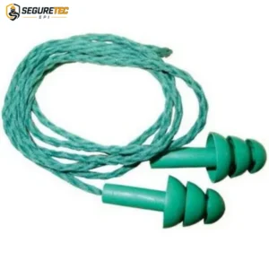 Protetor Auricular Tipo Plug de Silicone Maximus 18dB Verde com Cordão CA 28534