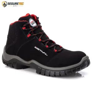 Botina Energy Estival Microfibra Reno Preto/Vermeljo En1007S2 CA 44558